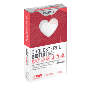Quest Cholesterol Biotix Συμπλήρωμα Διατροφής για τον Έλεγχο της Χοληστερόλης στο Αίμα, 30caps
